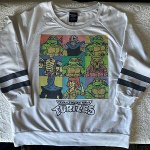 Teenage Mutant Ninja Turtles raglan style thin sweatshirt. No stains or tears.